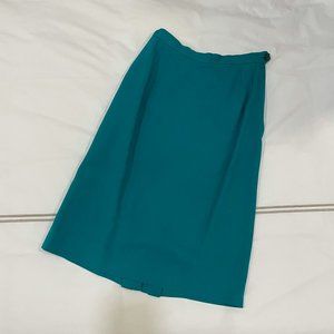 Teal Green Earle Picard Vintage Pencil Skirt